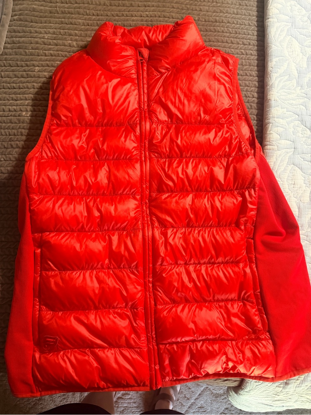 Fabletics Red Quilted Puffer Vest